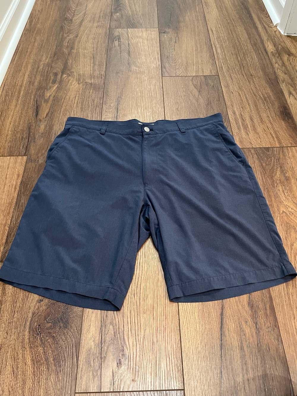 Peter Millar Shackleford Performance Hybrid Shorts Mens 36 Navy Blue Golf Swim